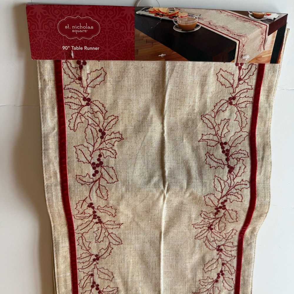 90” cloth table runner new